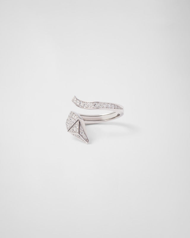Eternal Snake Ring - 18K White Gold