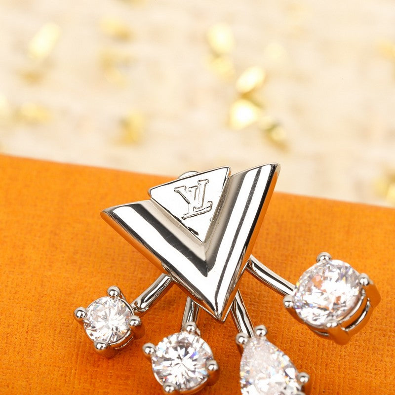 Louis Vuitton Diamomd Earrings - 18K White Gold