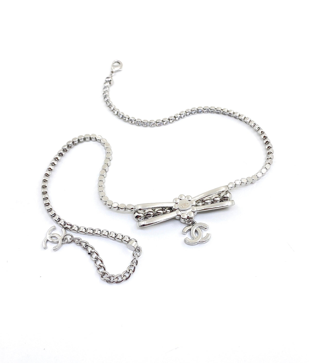 Chanel Diamonds Bow Tie Necklace