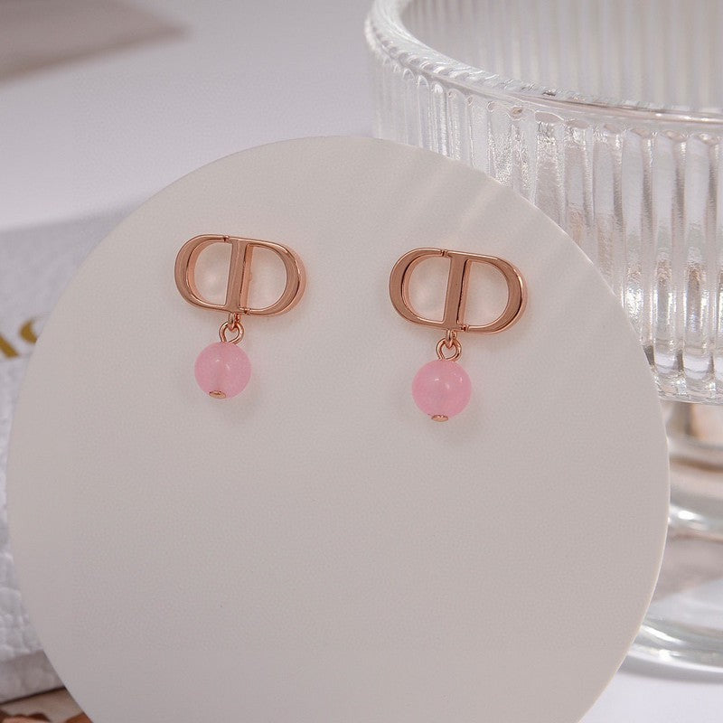 Dior Petit CD Pink Earrings