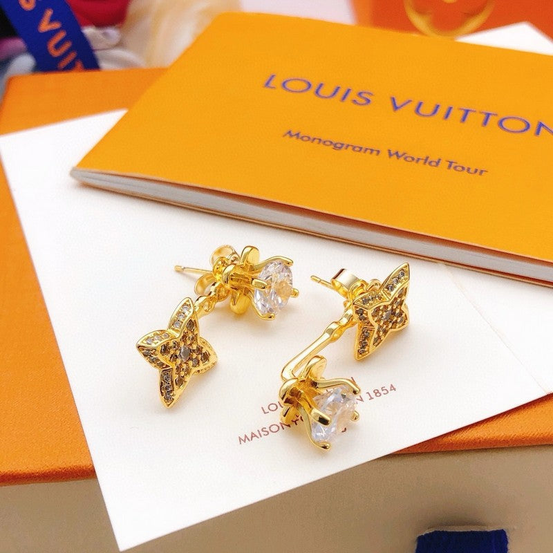 Louis Vuitton Blossom Monogram Earrings - 18K Yellow Gold