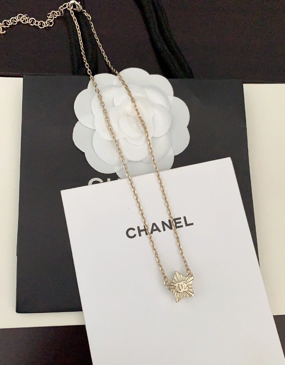 Chanel Star Pearl Necklace