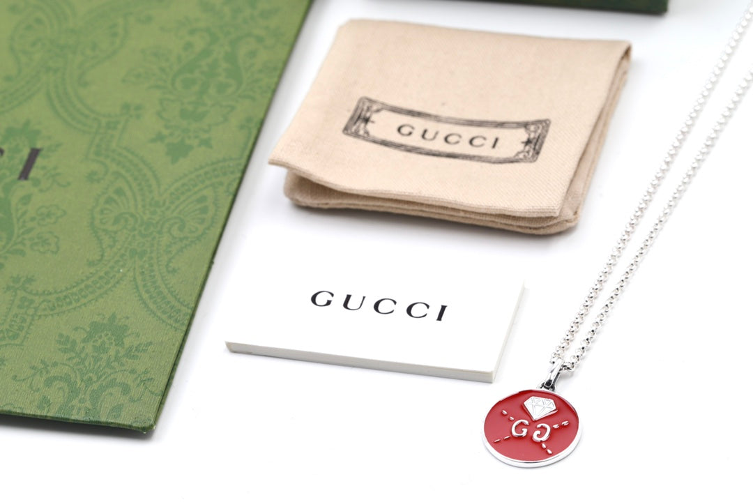 Gucci Double G Ghost Red Necklace