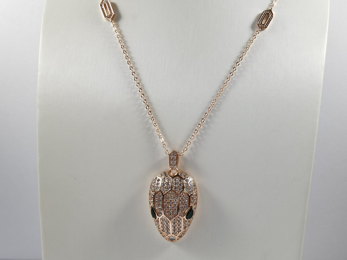 Bvlgari Serpenti Emerald Necklace - 18K Gold