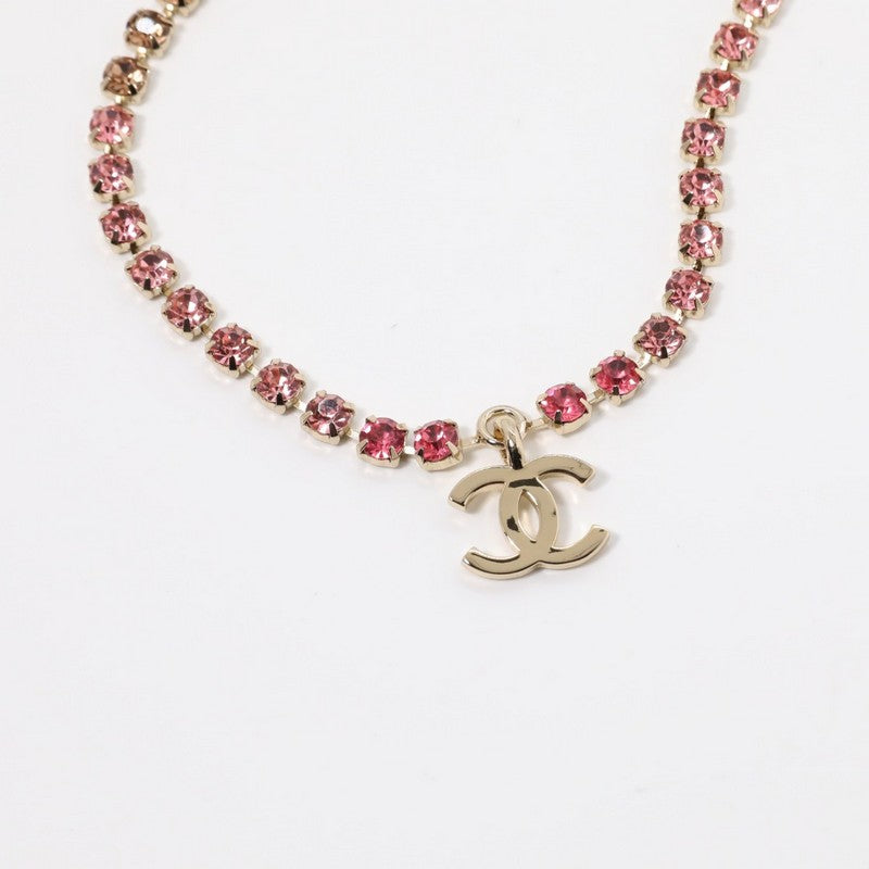 Chanel Pink Crystal Necklace