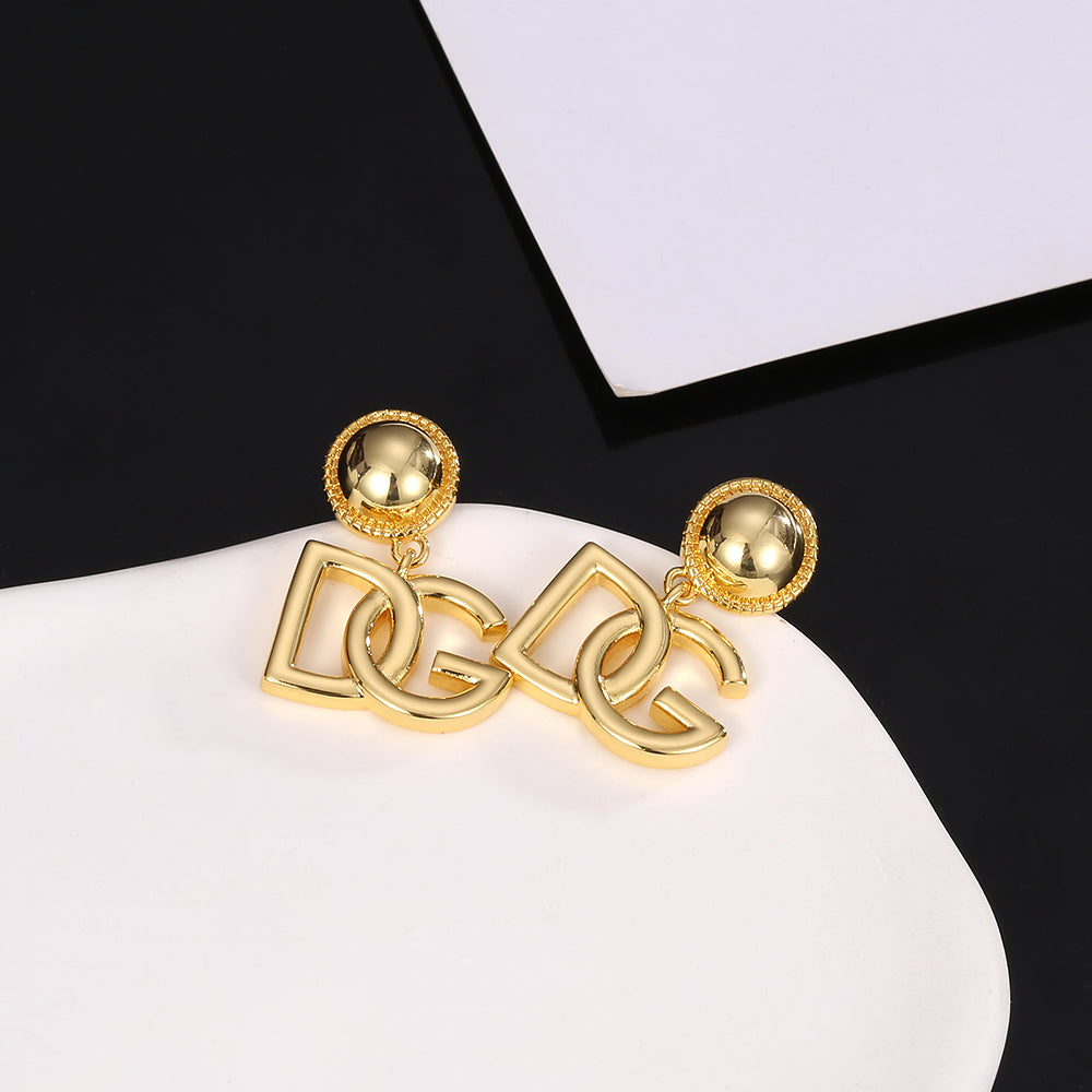 DG Earrings - 18K Yellow Gold