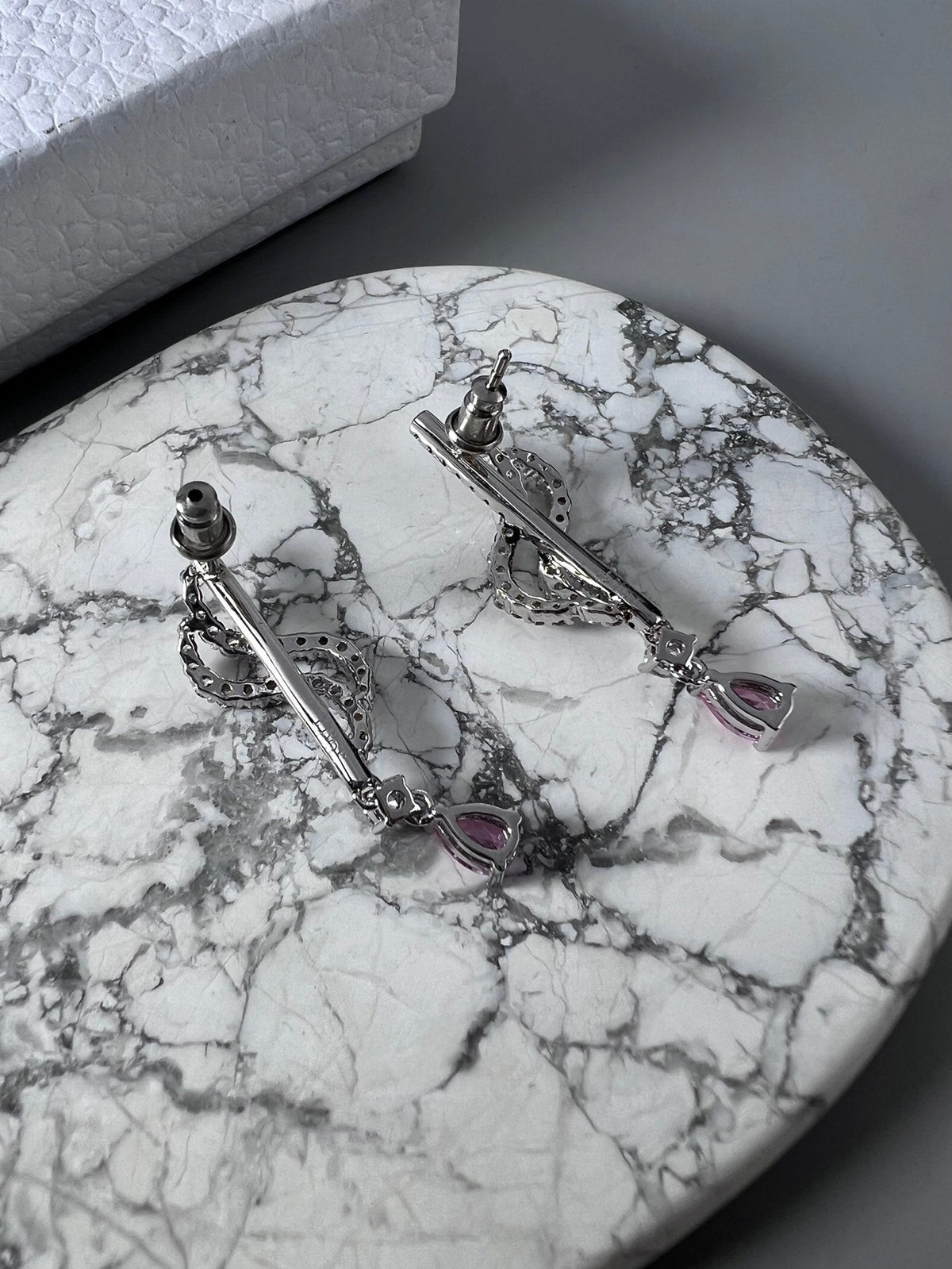 Dior Vintage Purple Crystal Earrings