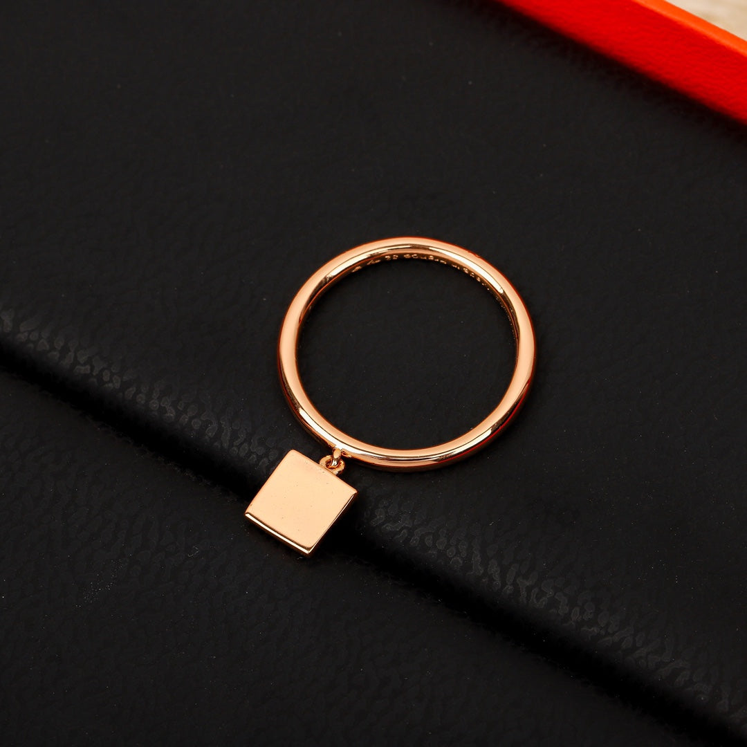 Hermes Chaine D'ancre Verso Ring - 18K Rose Gold
