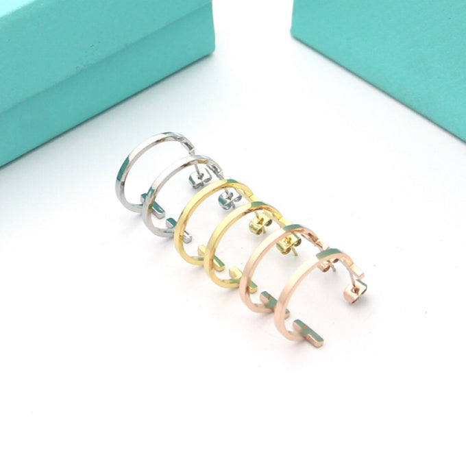 Tiffany Hoop Earrings - 18K White Gold