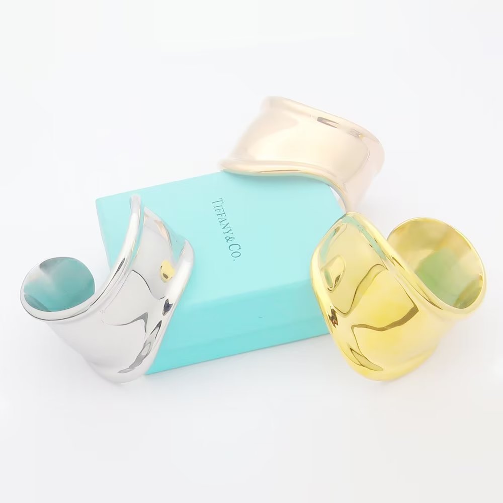 Tiffany Elsa Peretti Small Bone Cuff Bracelet - 18K Gold
