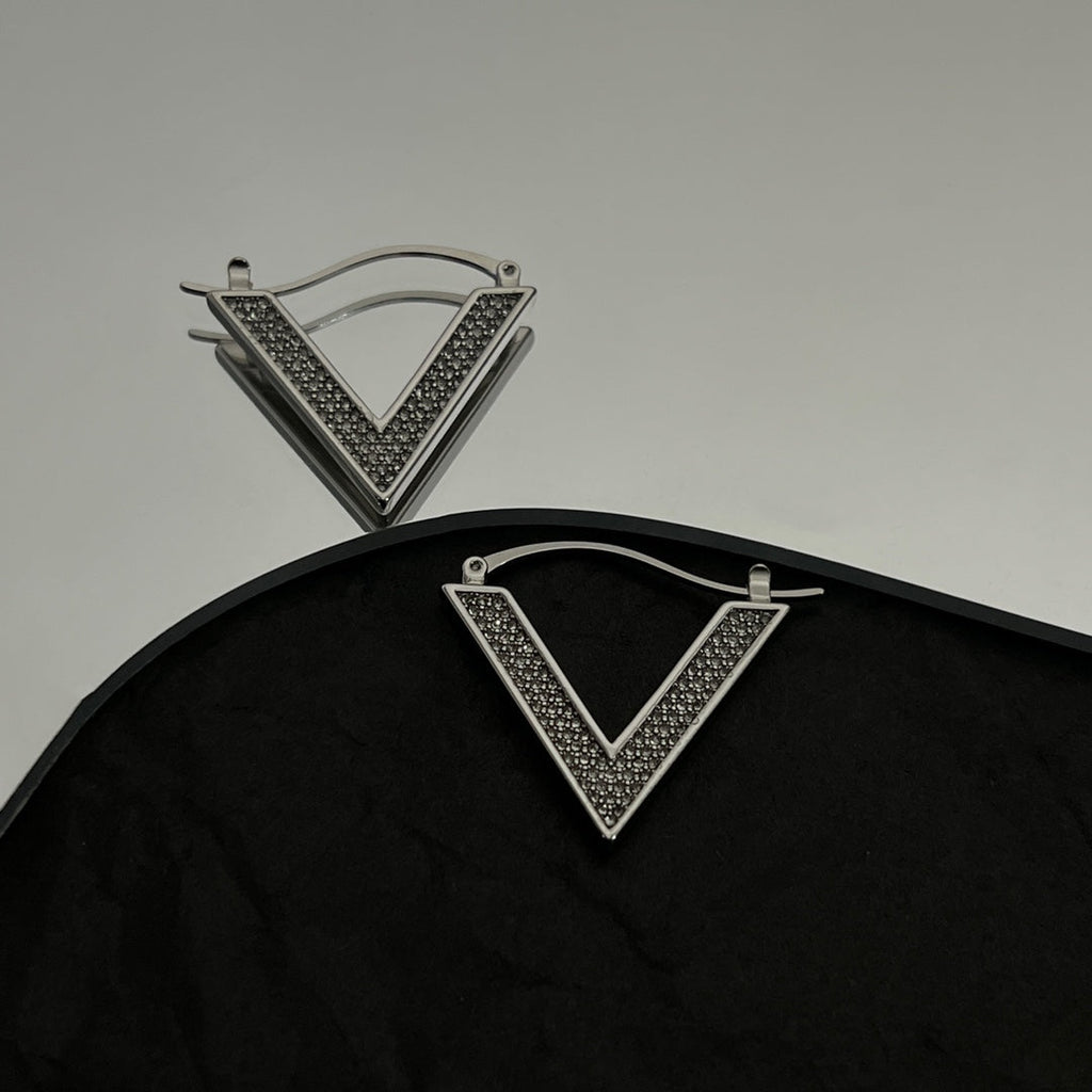 Valentino Diamond Earrings - 18K White Gold