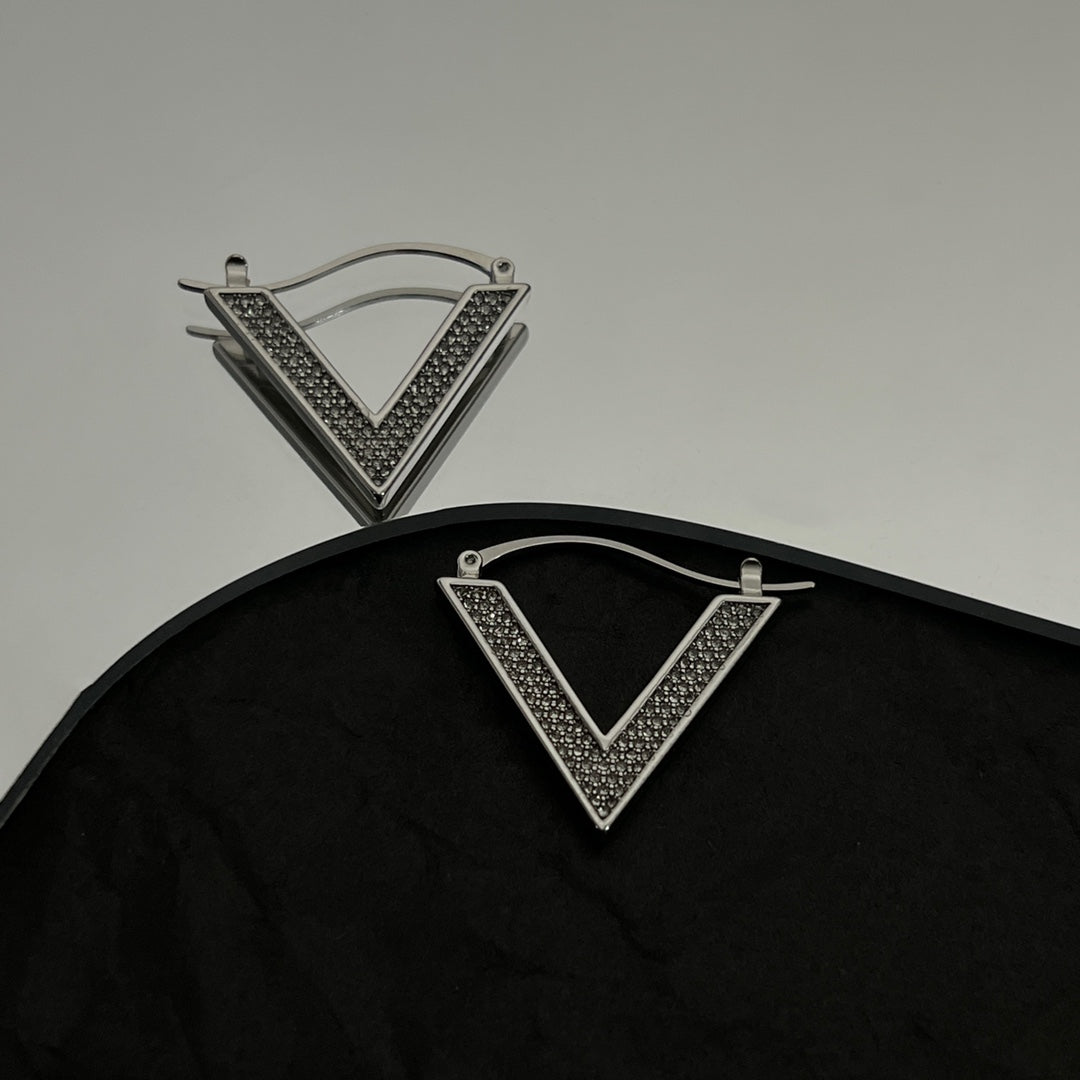 Valentino Diamond Earrings - 18K White Gold