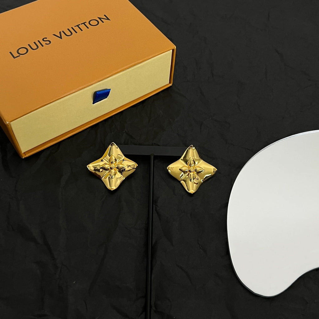 Louis Vuitton Futura Earrings - 18K Yellow Gold