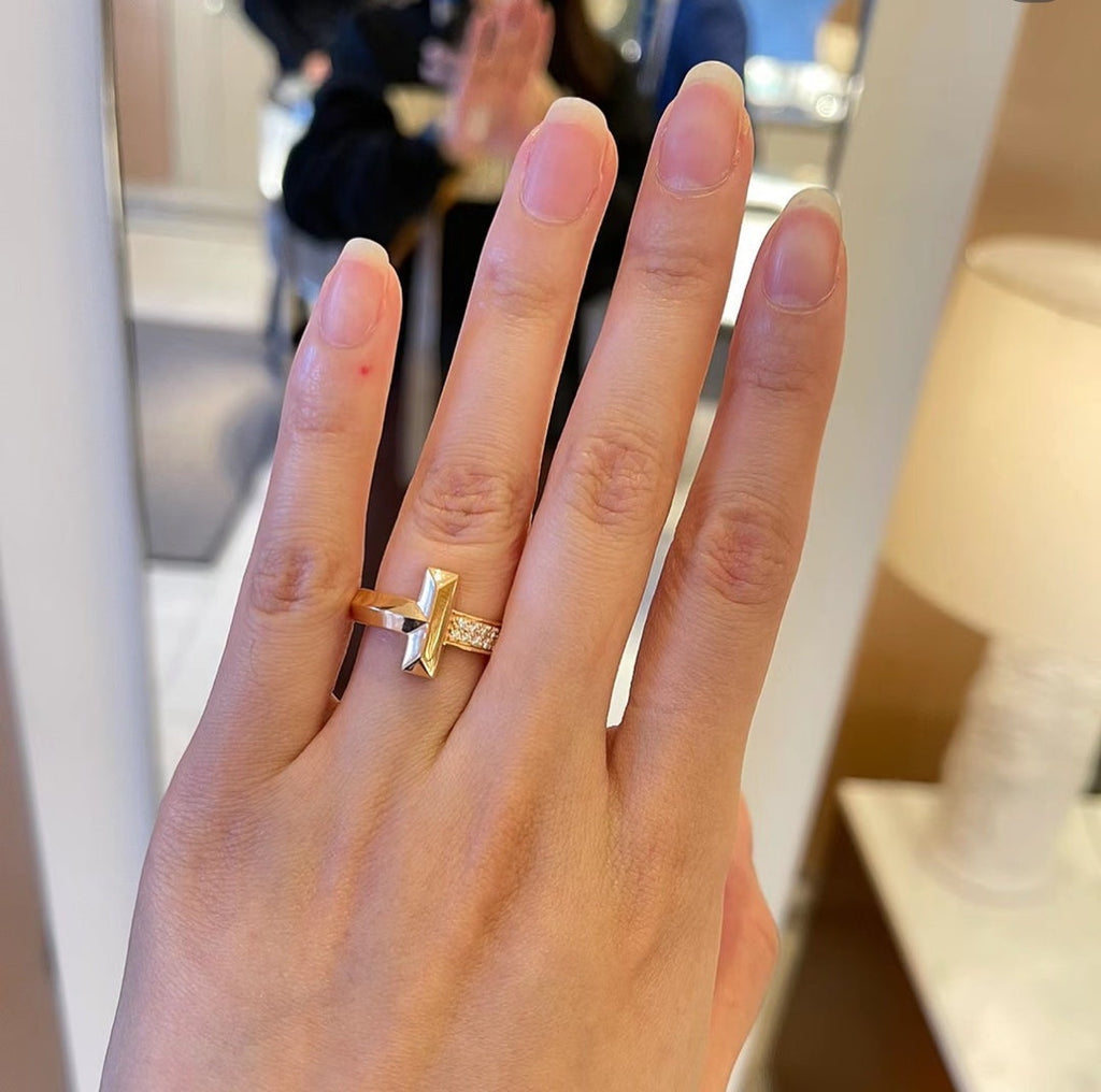 Tiffany Narrow Pave Ring - 18K White Gold
