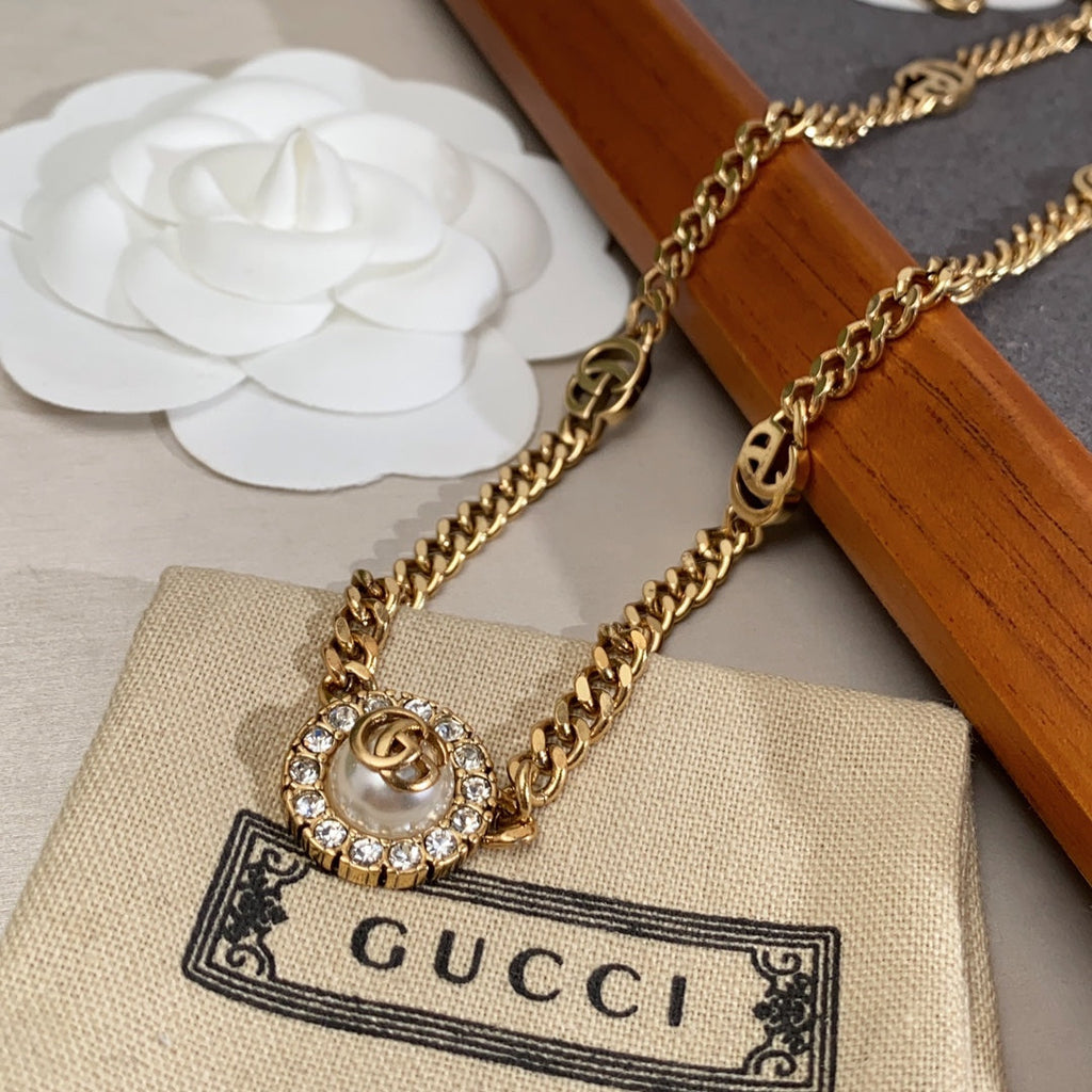 Gucci Double G Flower Necklace