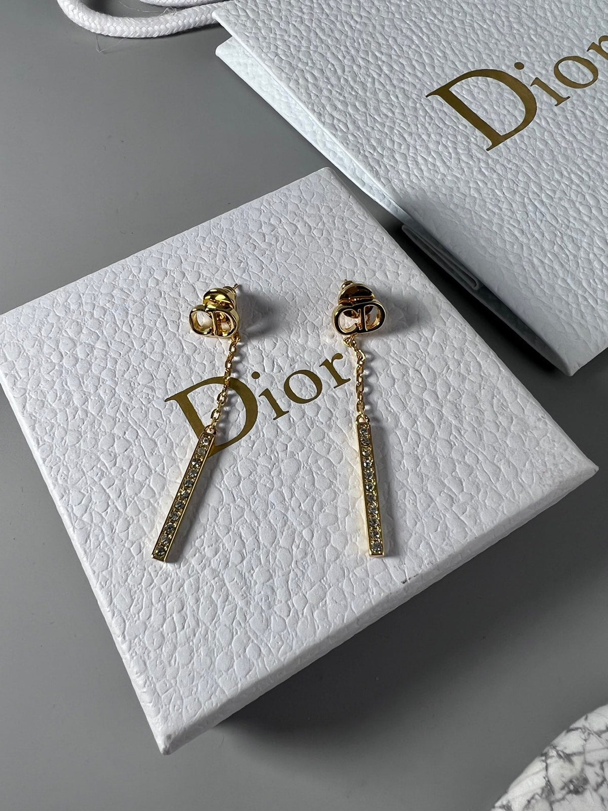 Dior Vintage Tassel Diamond Earrings