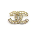 Chanel Script Diamond Brooch