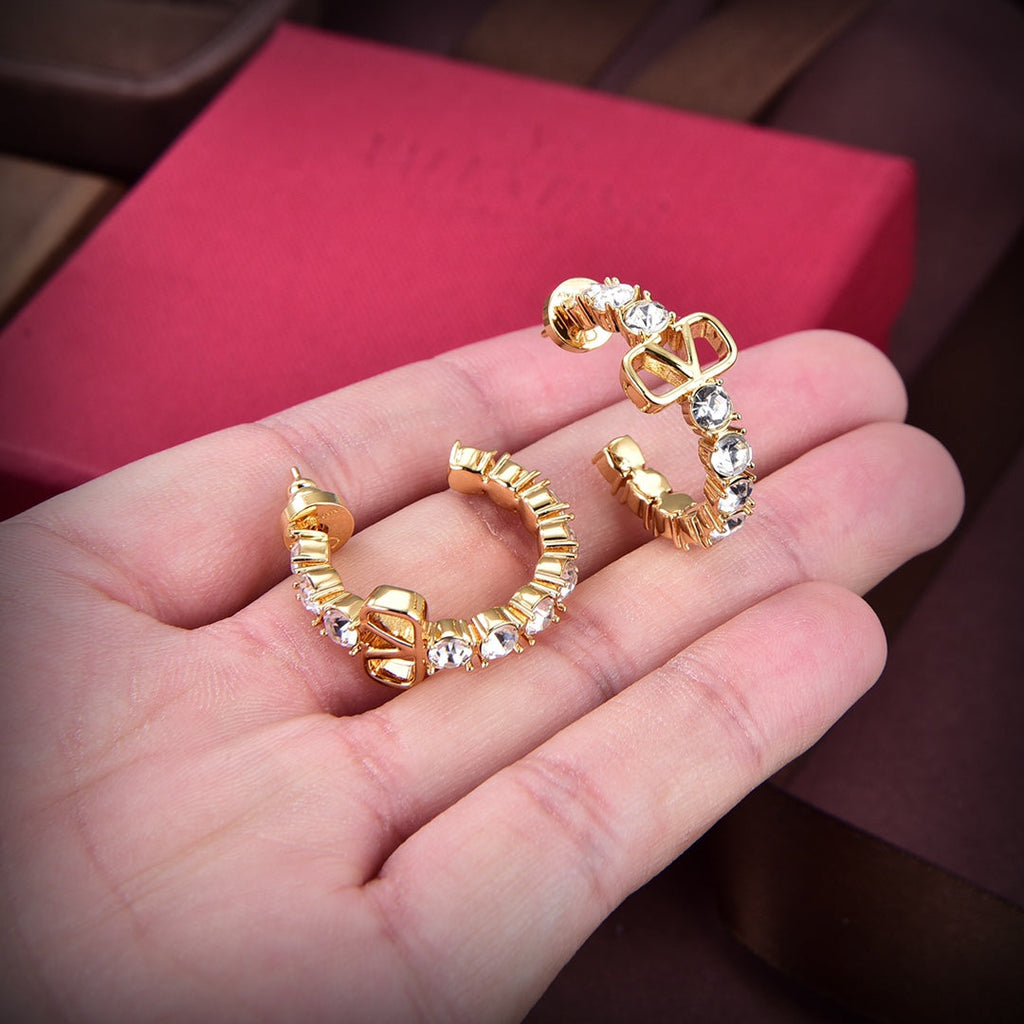 Valentino Valentino Signature Earrings - 18K Yellow Gold