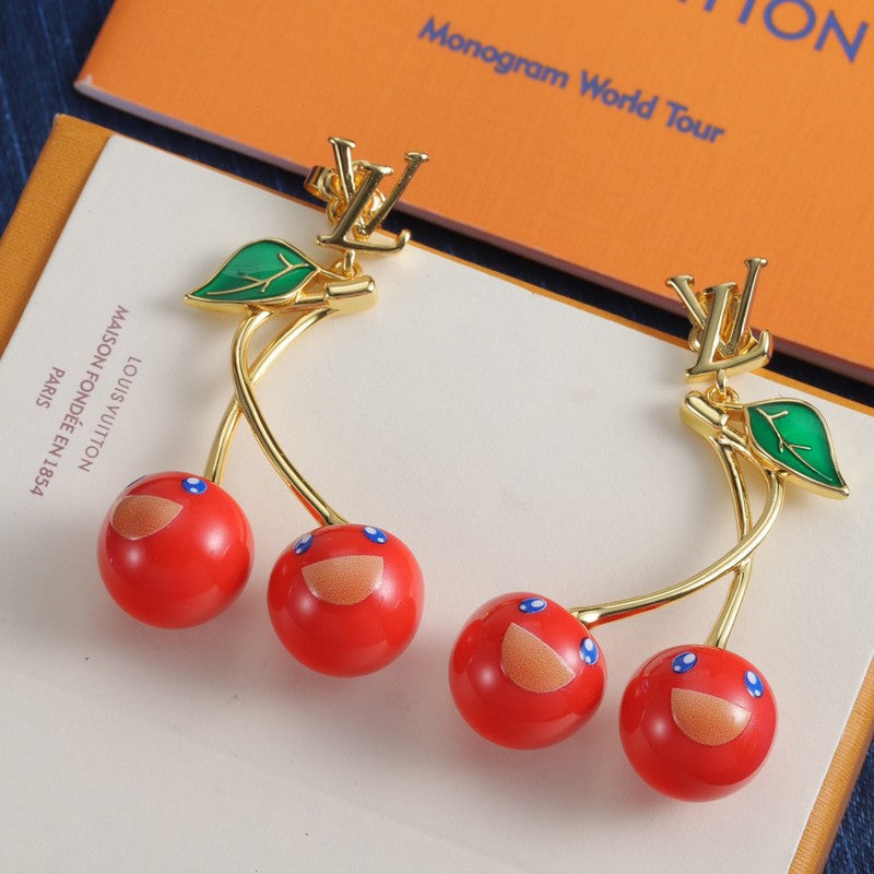 Louis Vuitton Fruit Earrings - 18K Gold