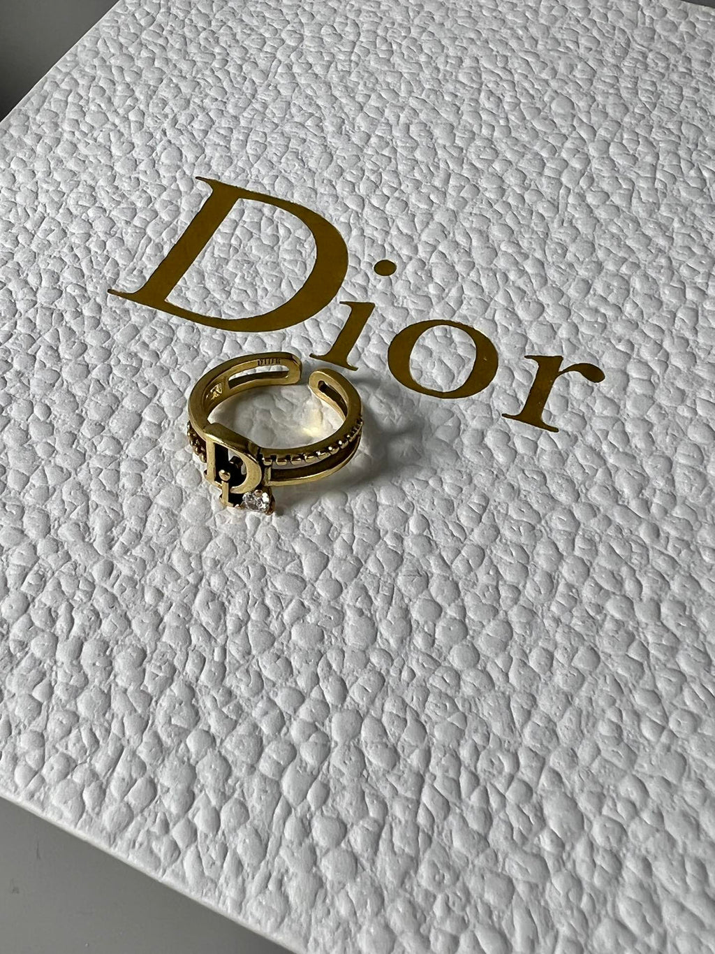 Dior Crystal Ring - 18K Yellow Gold