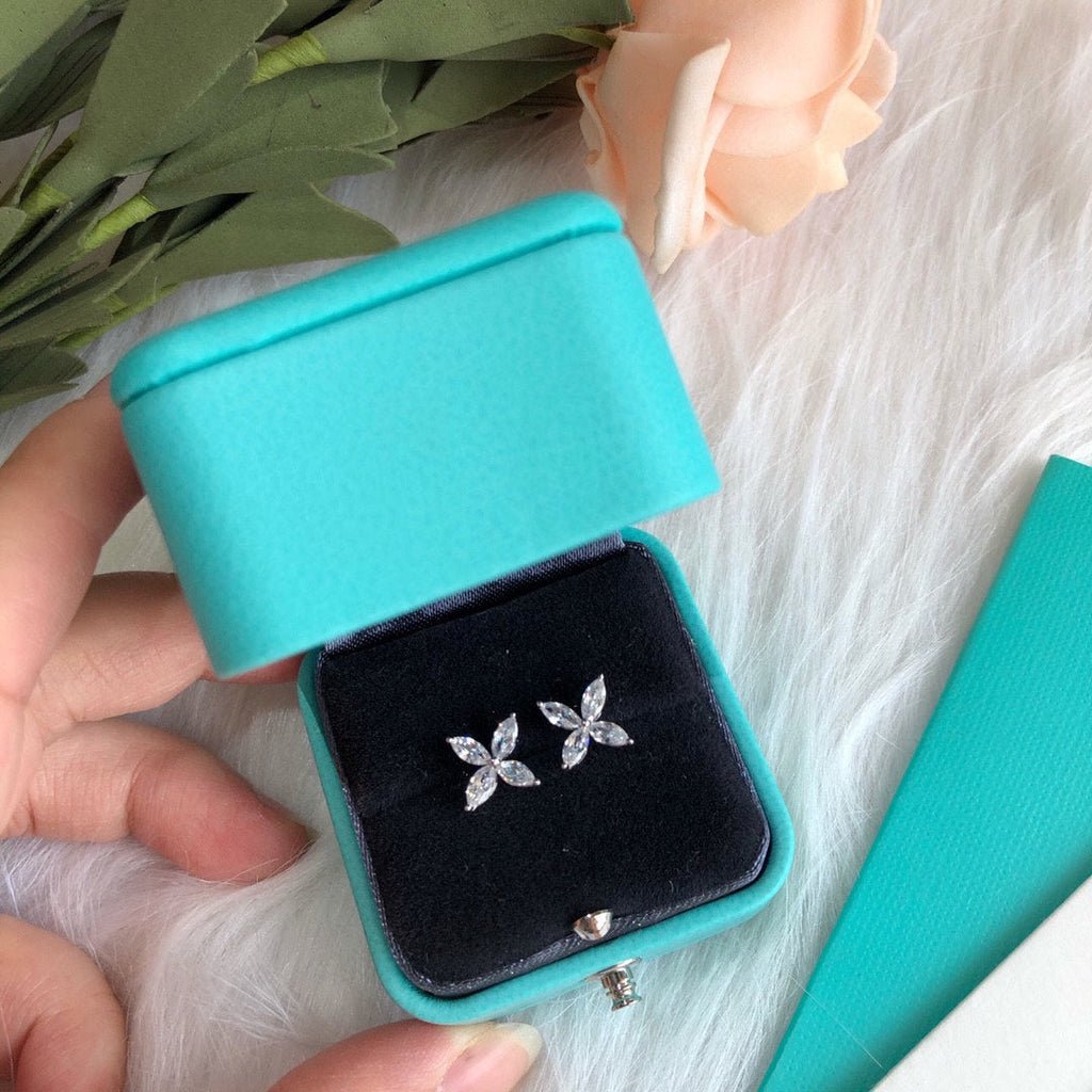 Tiffany Victoria Earrings - 18K White Gold