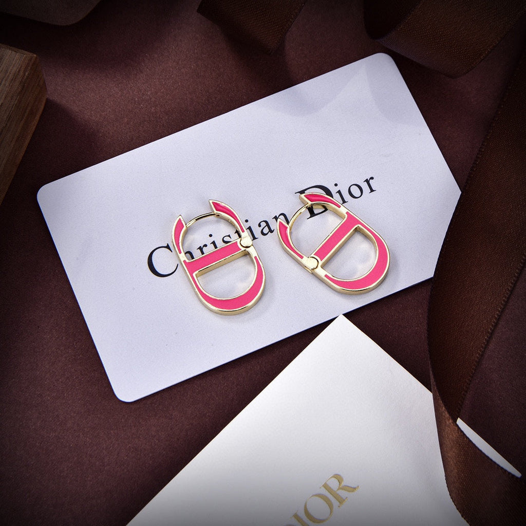 Dior 30 Montaigne Rani Pink Earrings