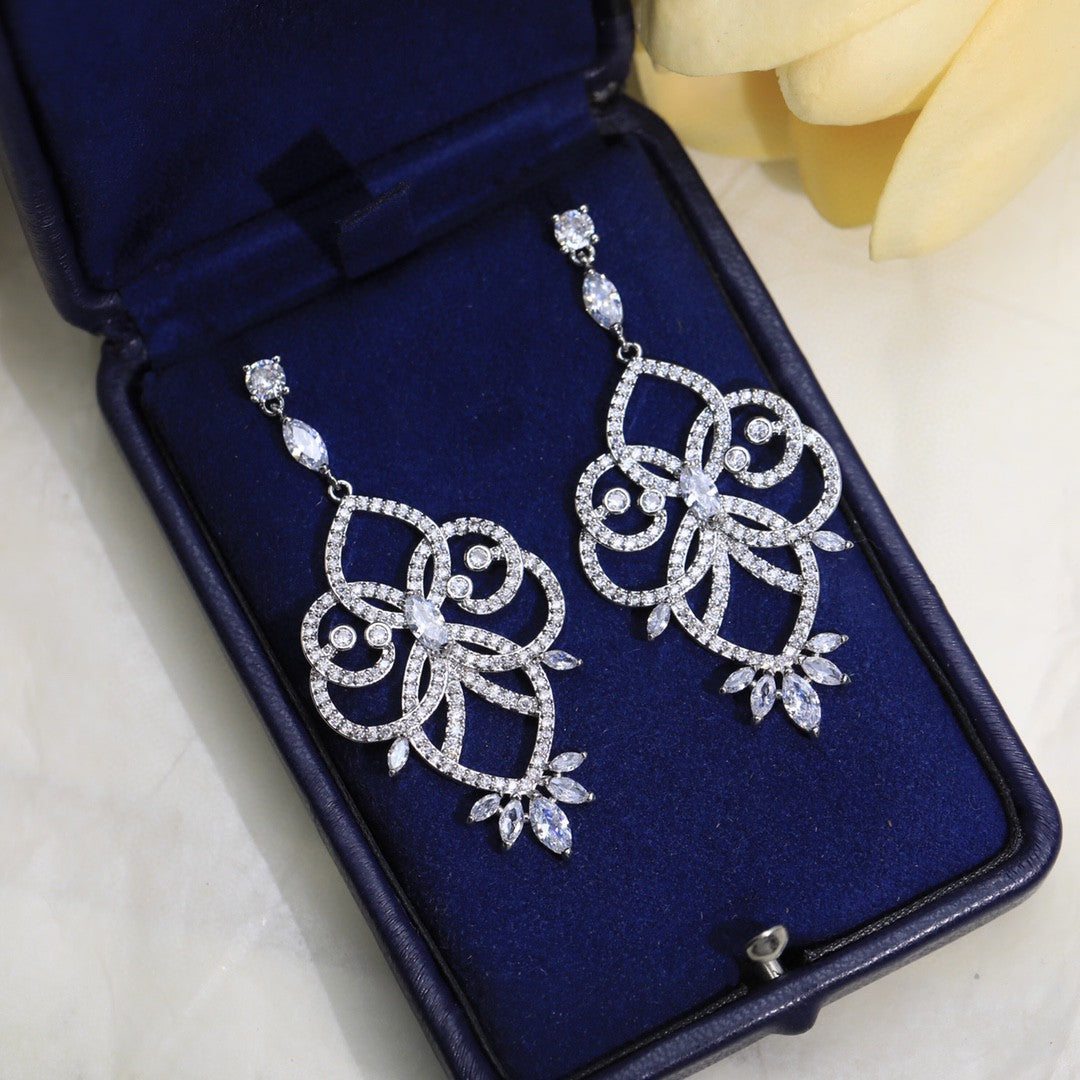 Mythical Journey Earrings - 18K White Gold