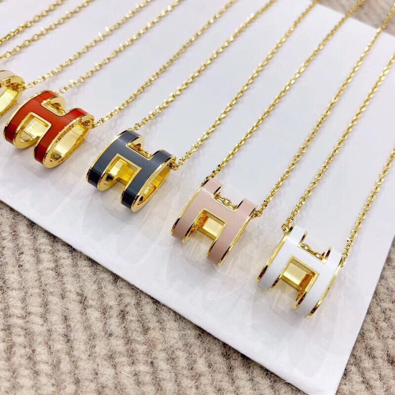 Hermes Mini Pop Pink Necklace