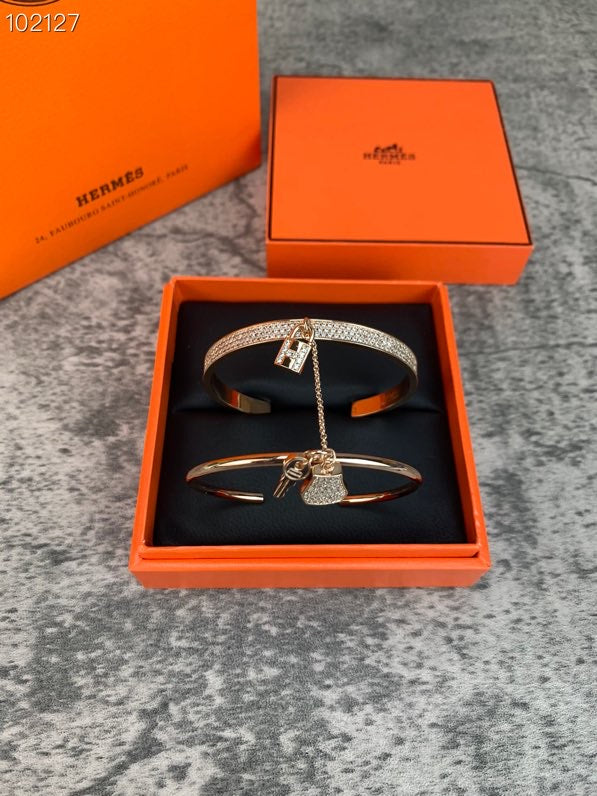 Hermes Kelly Cadenas Bracelet - 18K Rose Gold