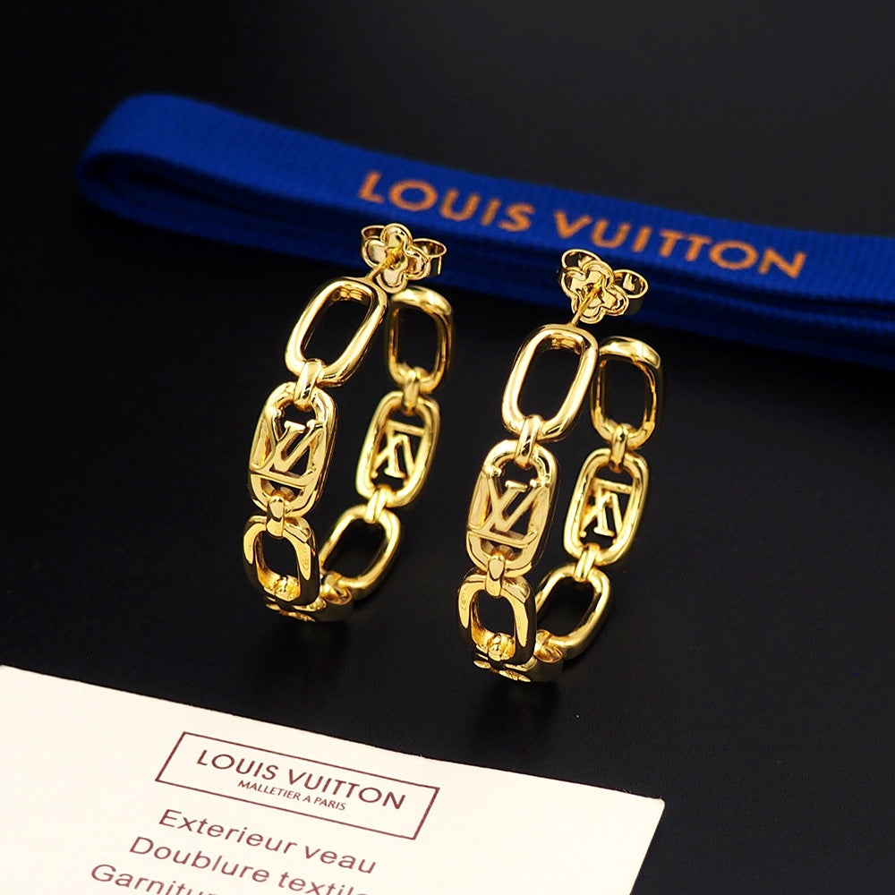 Louis Vuitton My Chain Earrings - 18K Gold