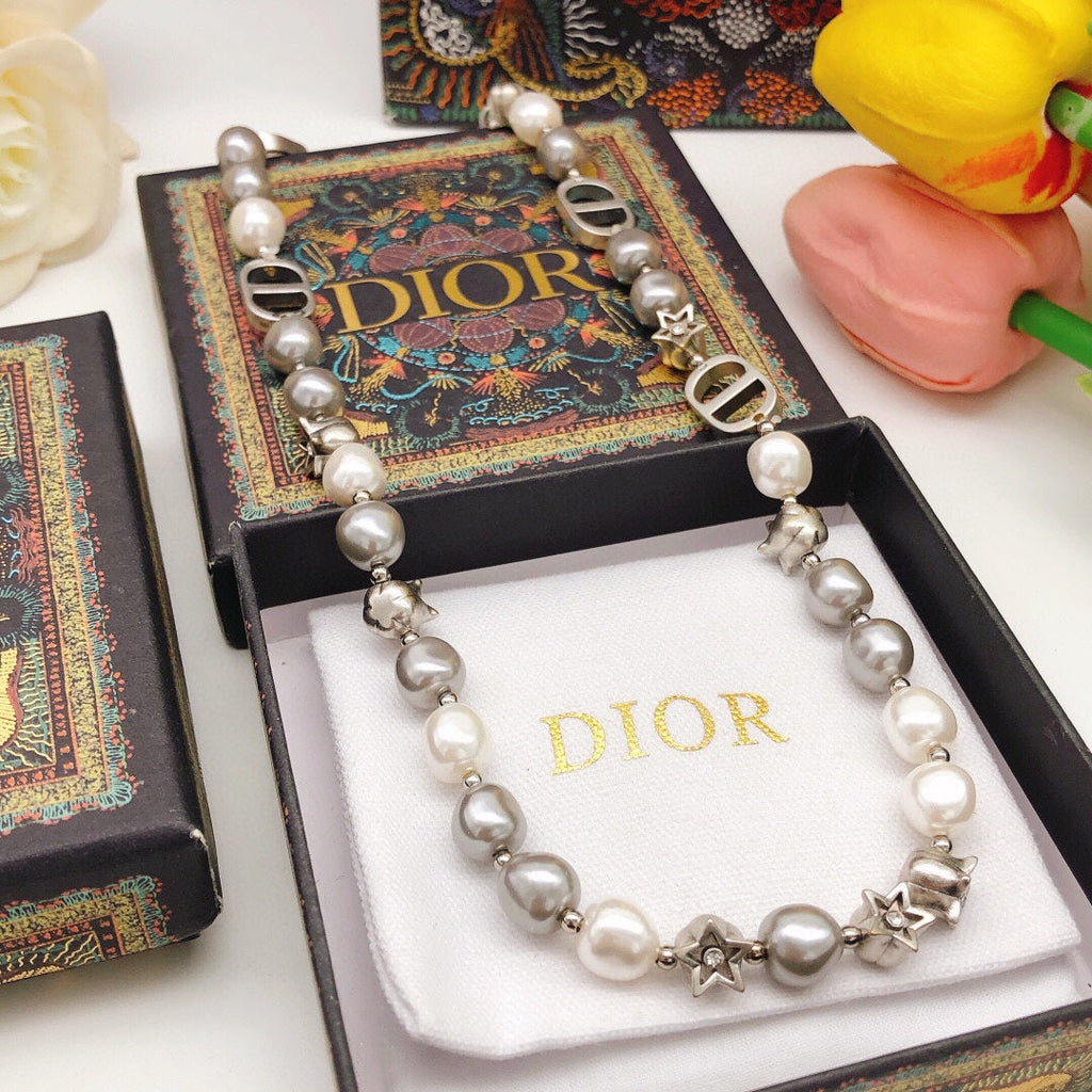Dior Pearls And Stars Necklace