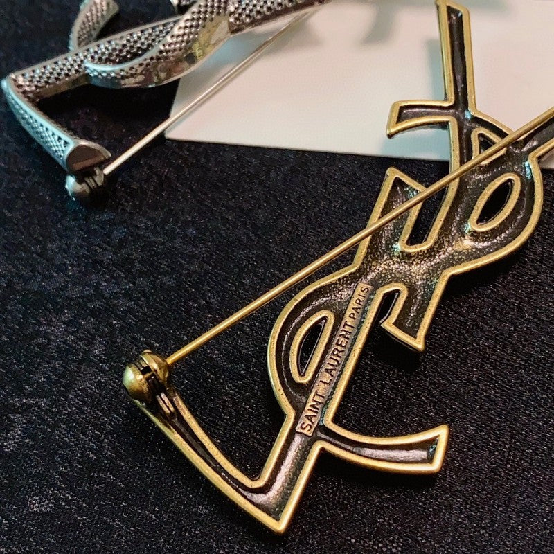YSL Three Color Brooch