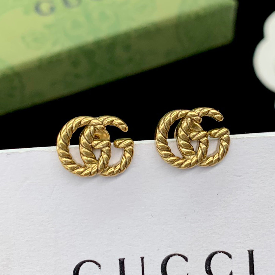 Gucci Double G Earrings - 18K Gold
