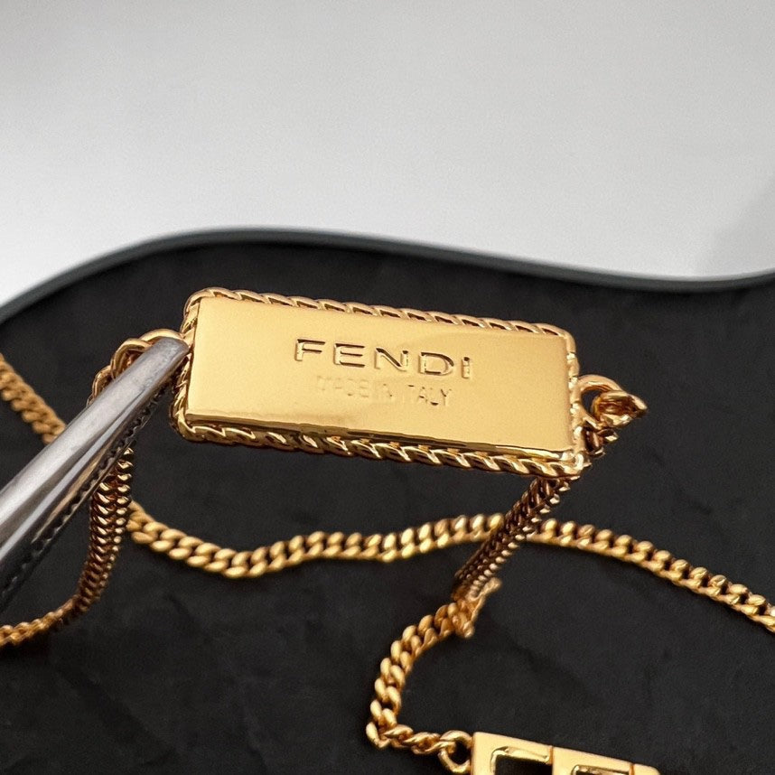 Fendi Script Necklace - 18K Gold