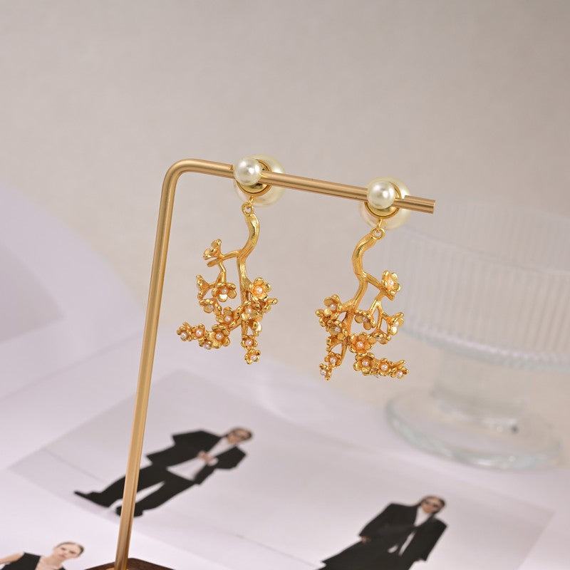 Dior Tribales Tree Clip Earrings - 18K Yellow Gold