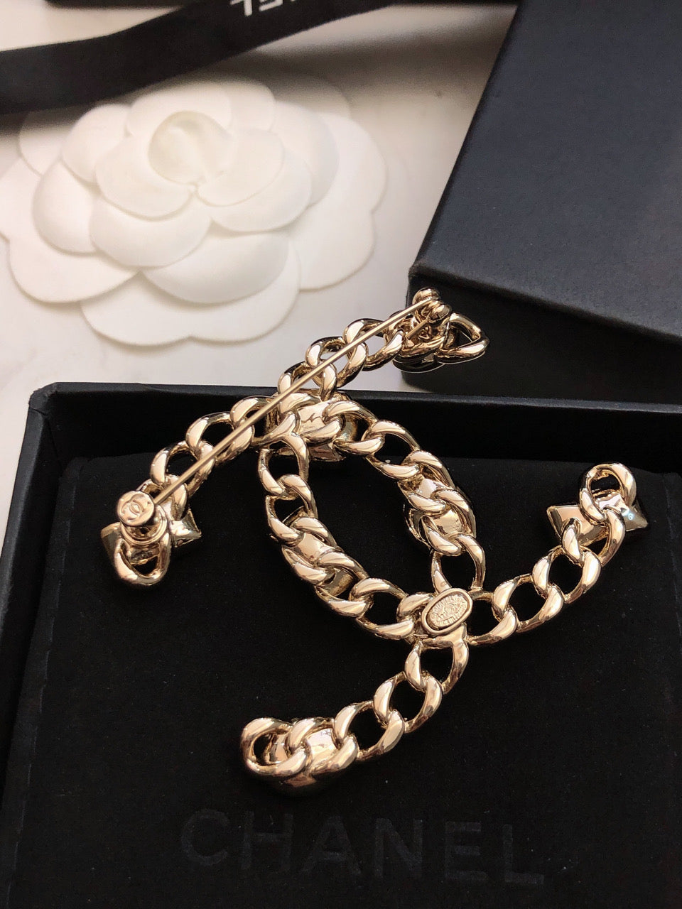 Chanel Crystals Strass Brooch