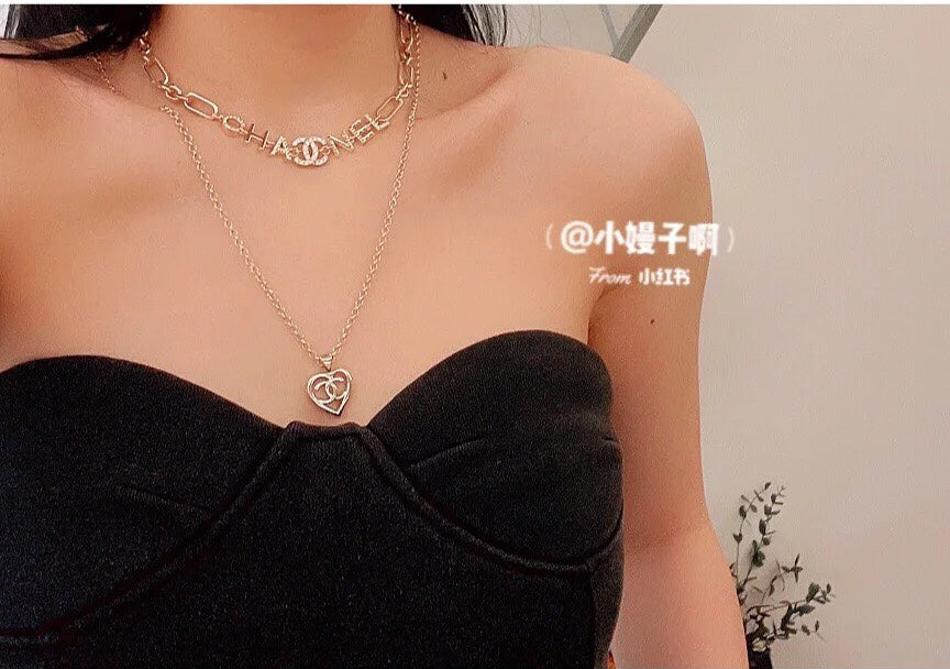 Chanel Script Chain Necklace