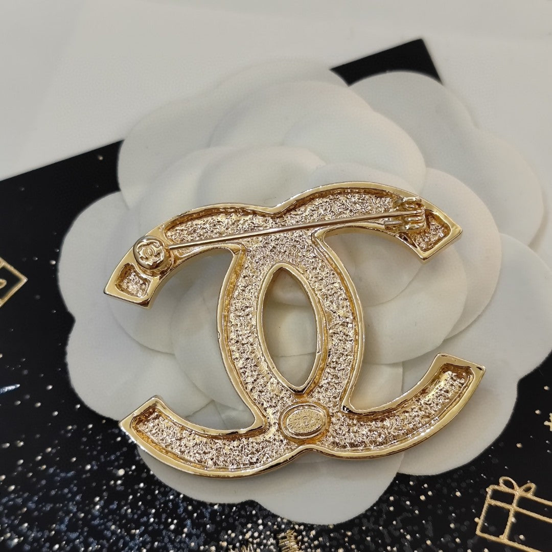 Chanel Black Star Brooch
