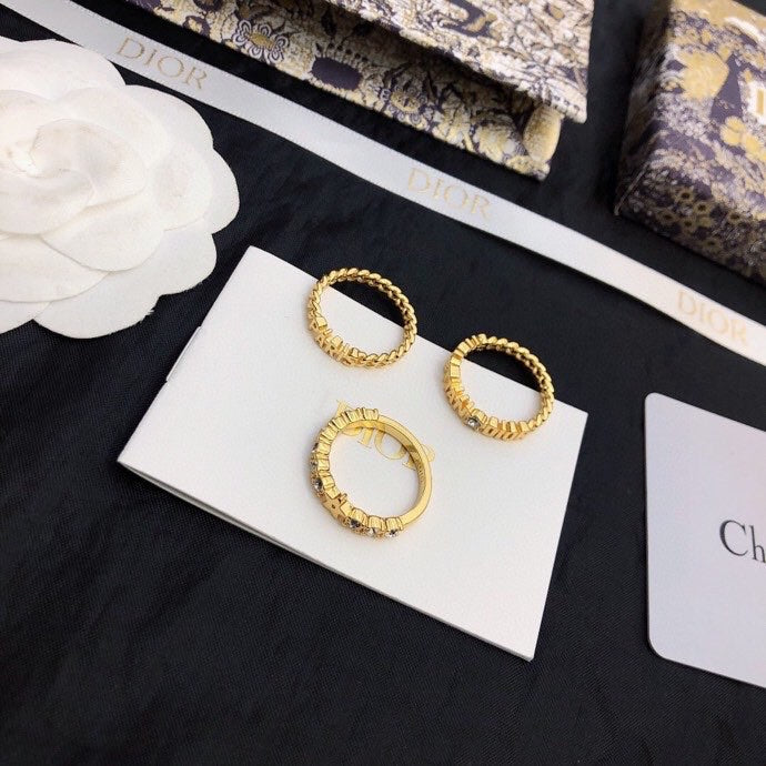 Dior Star Set of Three Rings - 18K Yellow Gold