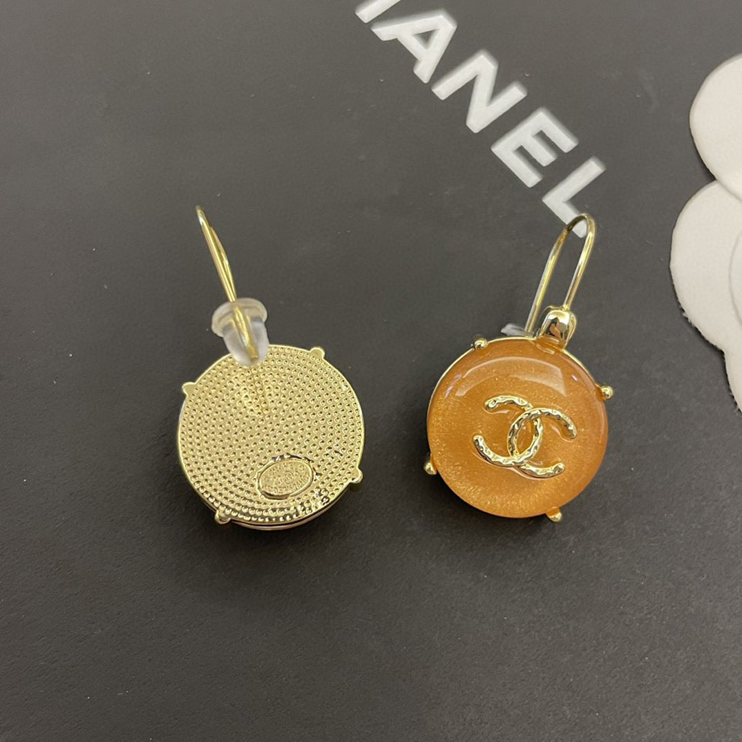 Chanel Crystal Earrings - 18K Yellow Gold