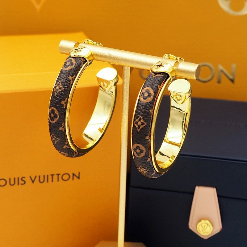 Louis Vuitton Signature Earrings - 18K Yellow Gold