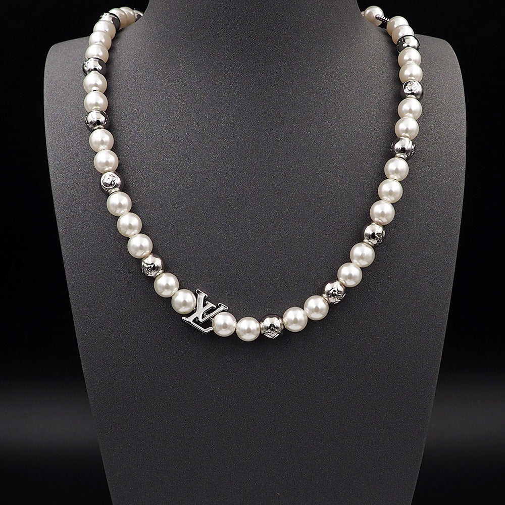 Louis Vuitton Monogram Pearl Necklace