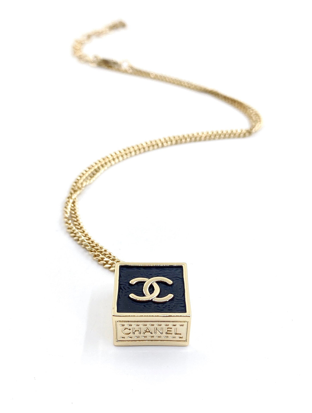 Chanel Square Pendant Necklace