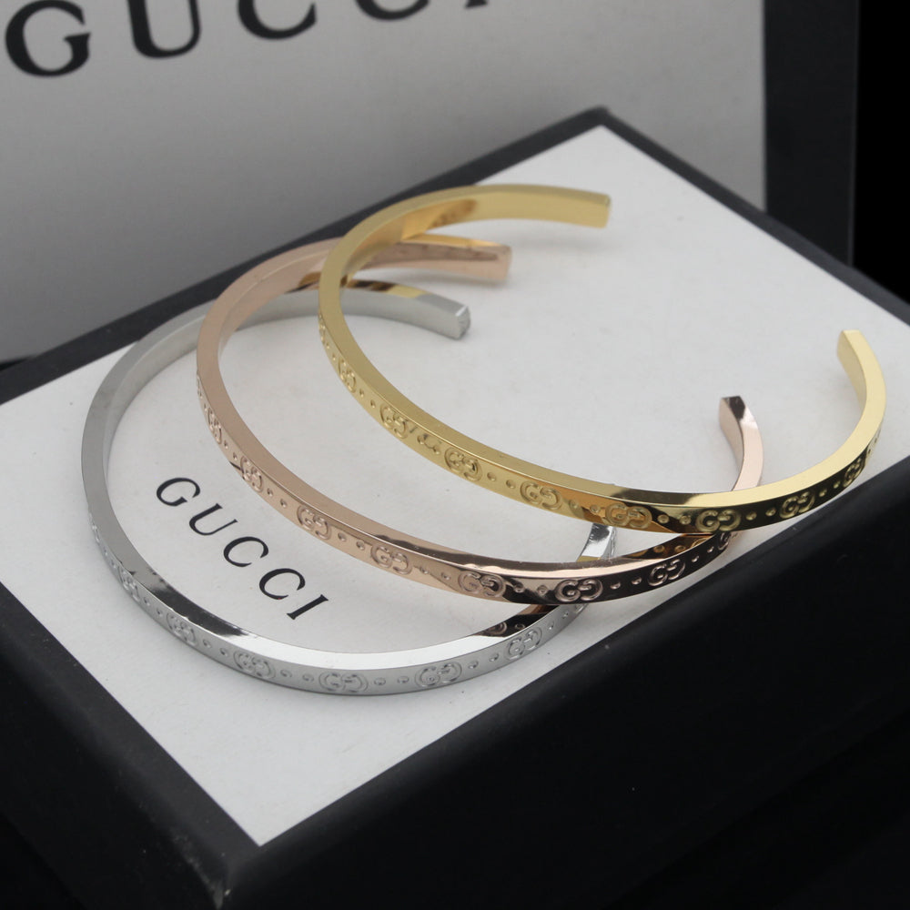 Gucci Double G Icon Open Cuff Bracelet