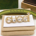 Gucci Double G Diamond Brooch