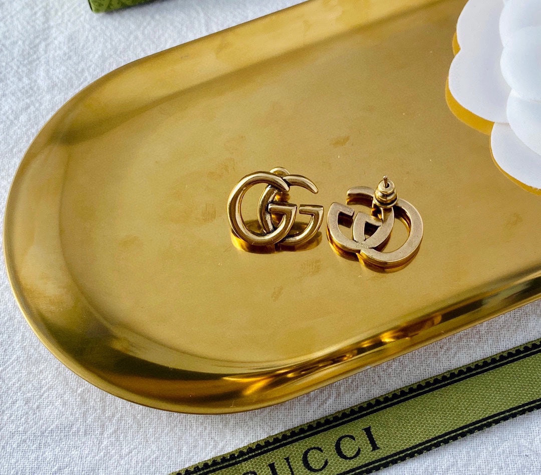 Gucci Double G Earrings - 18K Yellow Gold