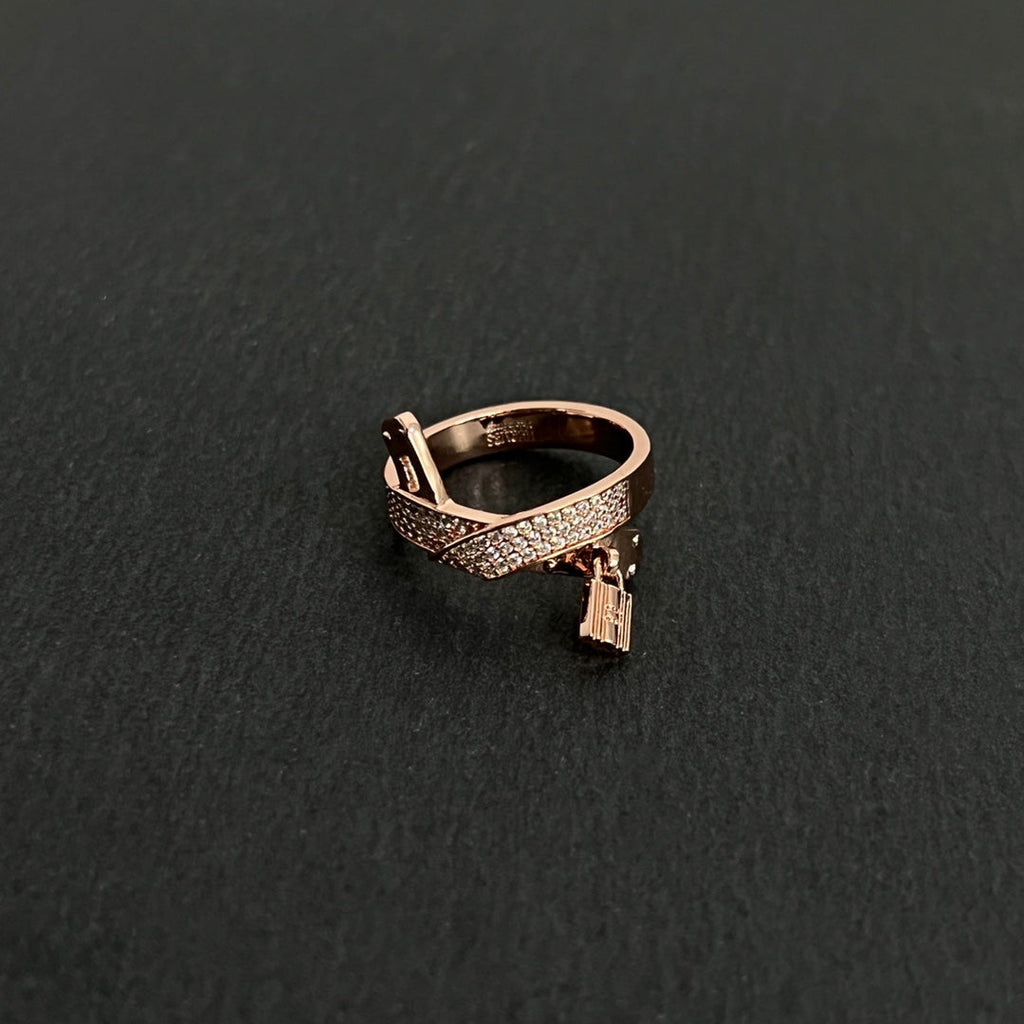 Hermes Kelly Gavroche Diamond Ring - 18K Gold