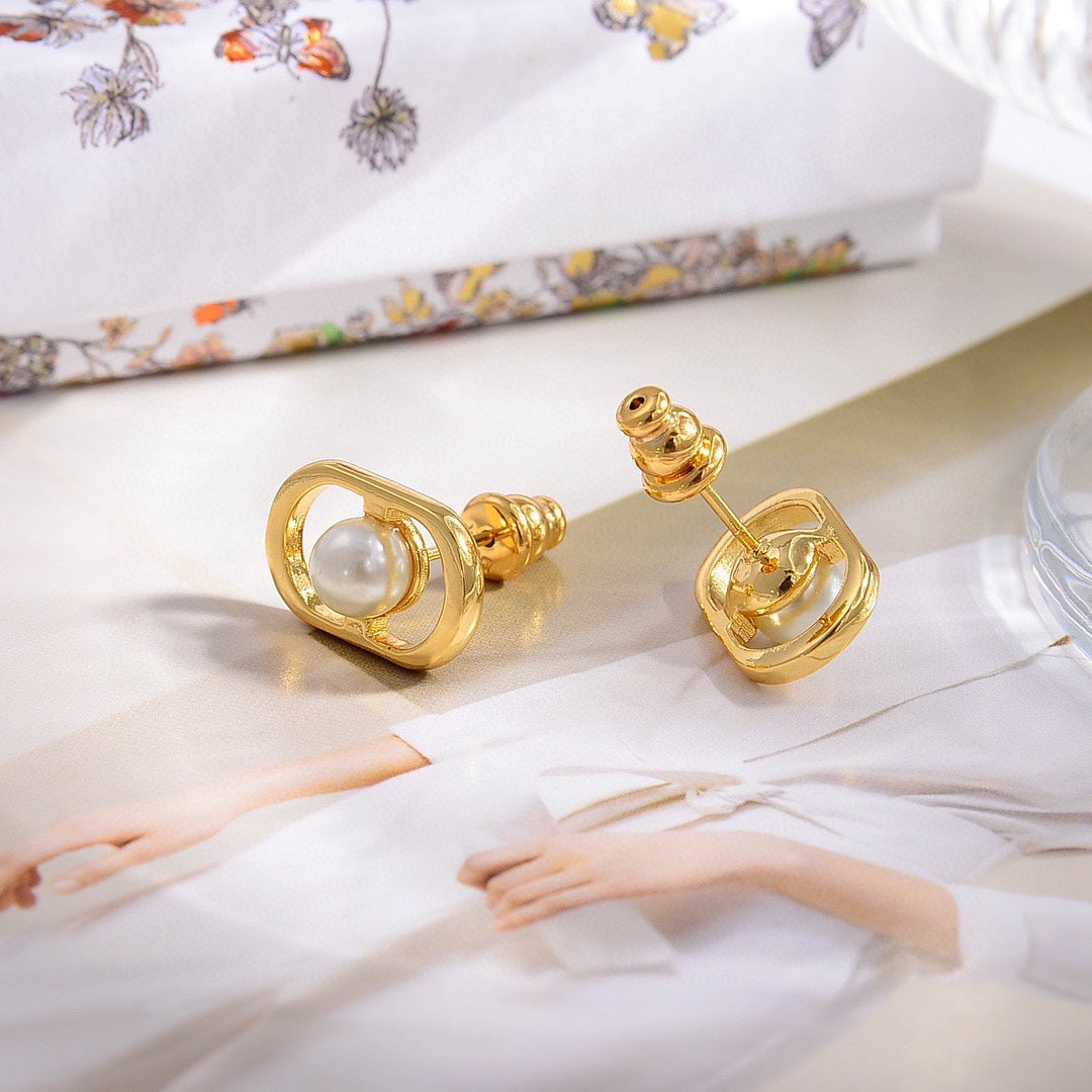 Dior Petit Jolie Mini Stud Earrings