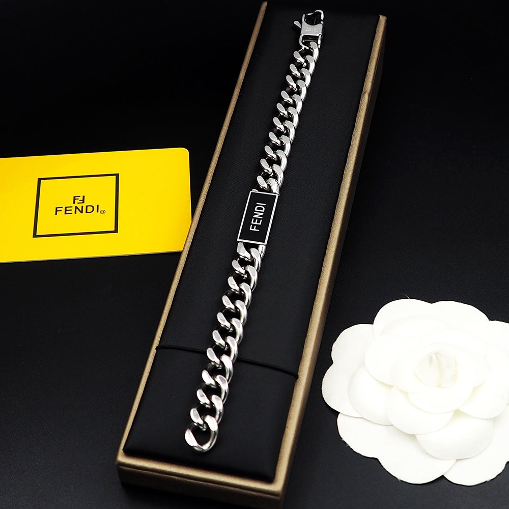 Fendi Chain Bracelet - 18K White Gold