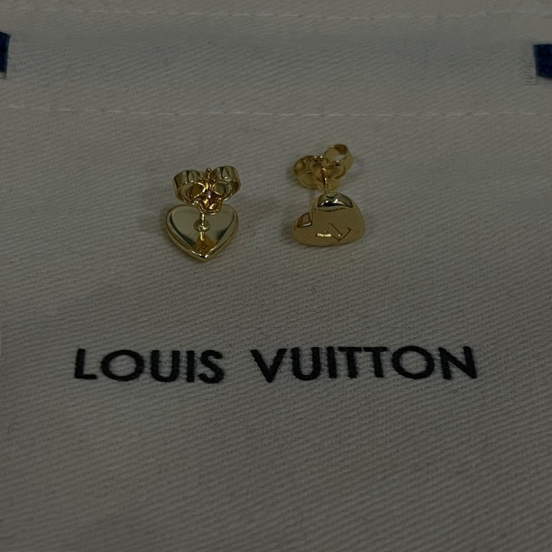 Louis Vuitton Heart Earrings - 18K Gold